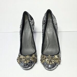 Elegant Sequin Embellished Women's Shoes